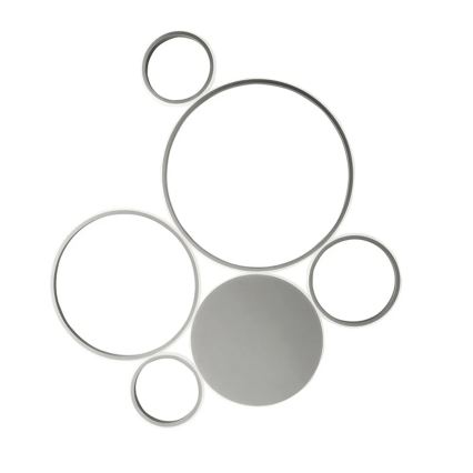 Ondaluce - LED stropno svjetlo s prigušivanjem POIS LED/68W/230V u srebrnoj boji