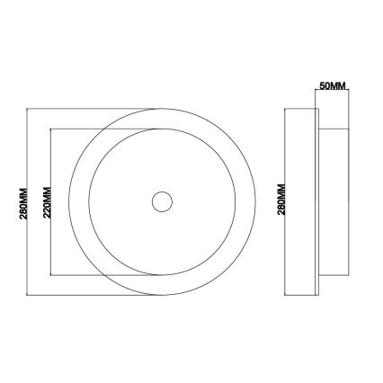 Ondaluce - LED zidna svjetiljka JOKEY LED/10W/230V zlatna/prozirna