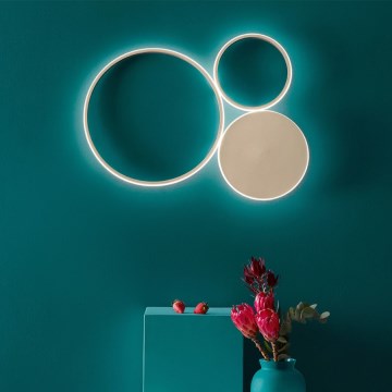 Ondaluce - LED zidna svjetiljka s mogućnošću prigušivanja POIS LED/42W/230V zlatna