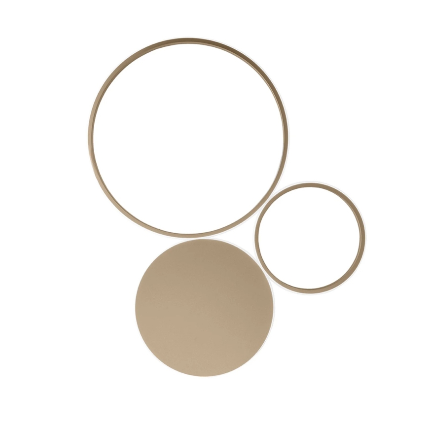 Ondaluce - LED zidna svjetiljka s mogućnošću prigušivanja POIS LED/42W/230V zlatna