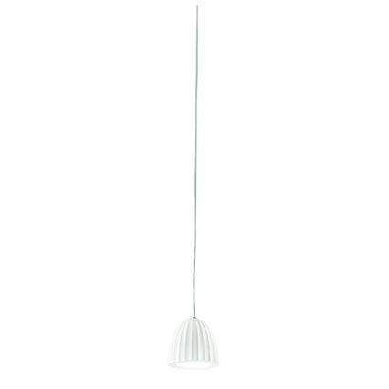 Ondaluce - Luster na sajli CONCRETE 1xGU10/7,5W/230V Ø 10,5 cm beton/bijela