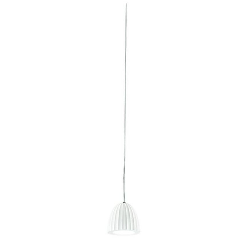 Ondaluce - Luster na sajli CONCRETE 1xGU10/7,5W/230V Ø 10,5 cm beton/bijela