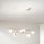 Ondaluce - Luster na sajli JEWEL 6xE14/10W/230V zlatna/bijela