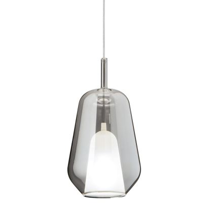 Ondaluce - Luster na sajli THELMA 1xE27/15W/230V Ø 19 cm crna/dimna siva