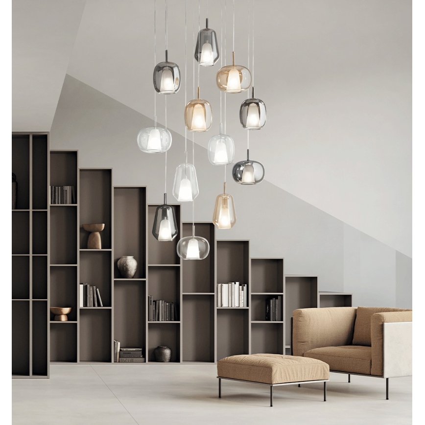 Ondaluce - Luster na sajli THELMA 2xE27/15W/230V proziran