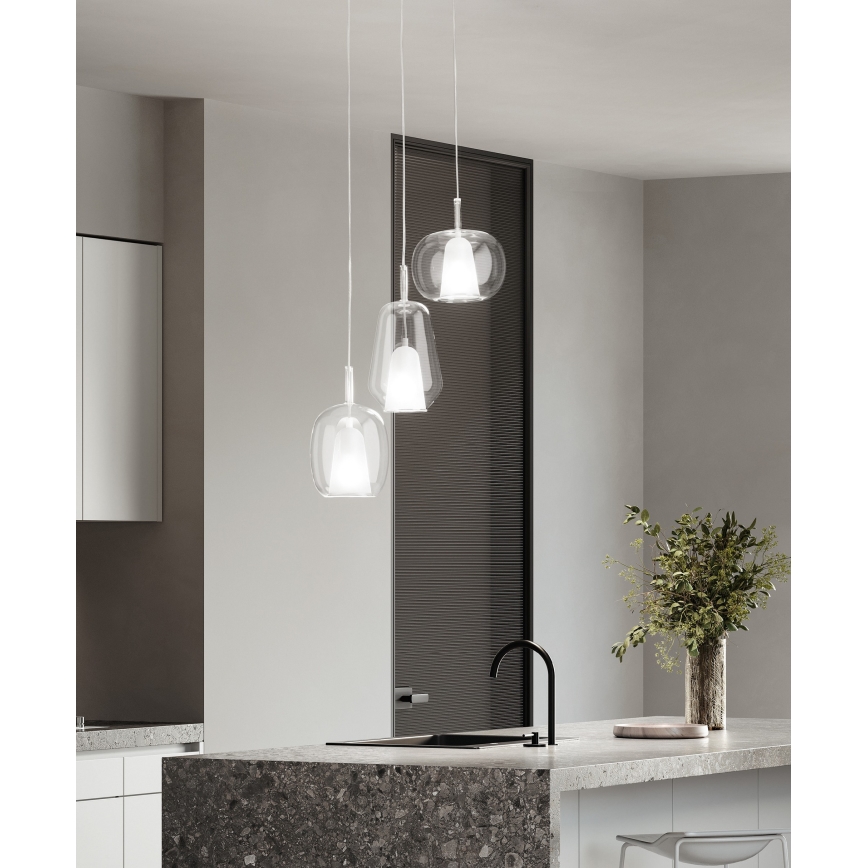 Ondaluce - Luster na sajli THELMA 2xE27/15W/230V proziran