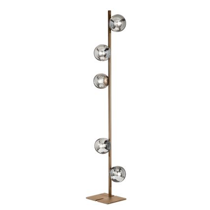 Ondaluce - Podna lampa MONILE 5xE14/10W/230V 170 cm zlatna/bijela