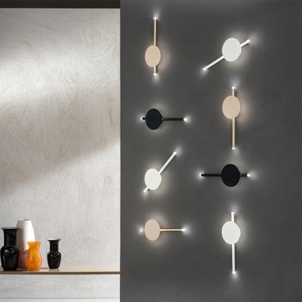 Ondaluce - prigušiva LED zidna svjetiljka JAMES LED/16W/230V zlatna