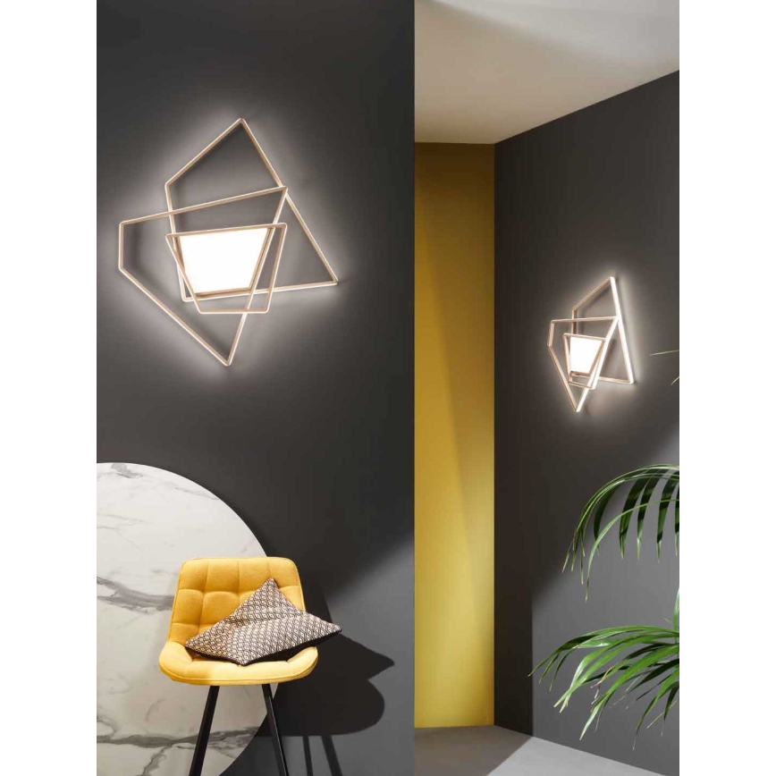 Ondaluce - Prigušiva stropna svjetiljka GALAXY LED/90W/230V zlatna