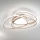 Ondaluce - prigušivo LED stropno svjetlo ROSE LED/80W/230V 71x76 cm zlatna