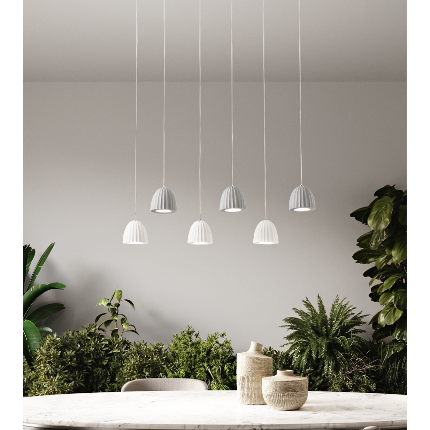 Ondaluce - Viseća svjetiljka na lanku CONCRETE 1xGU10/7,5W/230V pr. 10,5 cm beton/siva