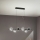 Ondaluce - Viseći luster na sajli MONILE 6xE14/10W/230V crna/zadimljena crna