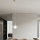 Ondaluce - Viseći luster na sajli THELMA 1xE27/15W/230V Ø 25 cm zlatna/prozirna