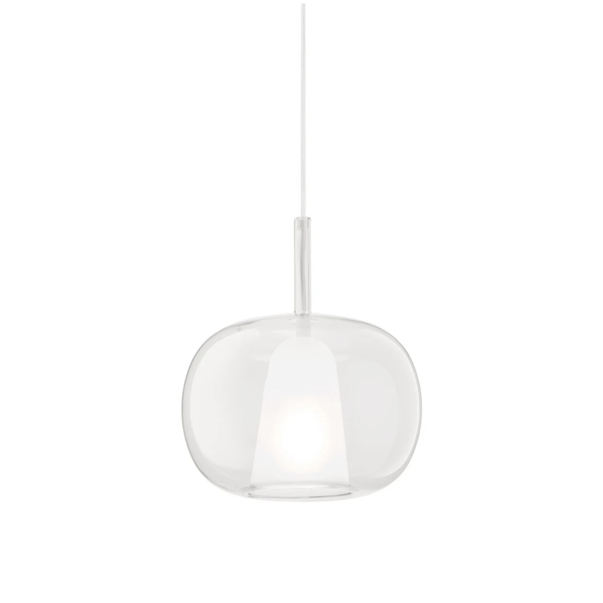 Ondaluce - Viseći luster na sajli THELMA 1xE27/15W/230V Ø 25 cm zlatna/prozirna