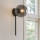 Ondaluce - Zidna svjetiljka JEWEL 1xE14/10W/230V crna/zadimljena crna
