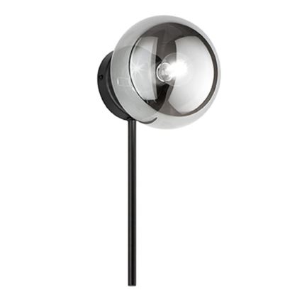 Ondaluce - Zidna svjetiljka JEWEL 1xE14/10W/230V crna/zadimljena crna