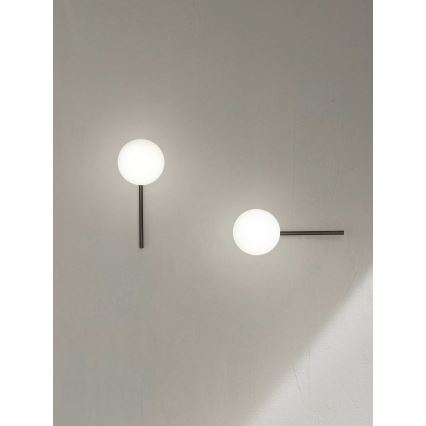 Ondaluce - Zidna svjetiljka JEWEL 1xE14/10W/230V u zadimljenoj crnoj boji