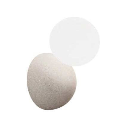Ondaluce - Zidna svjetiljka ROCK 1xG9/7W/230V beton/bijela
