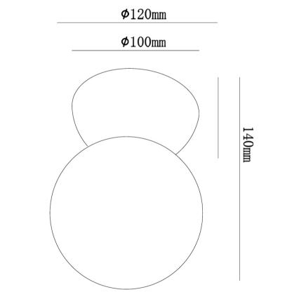 Ondaluce - Zidna svjetiljka ROCK 1xG9/7W/230V bijela