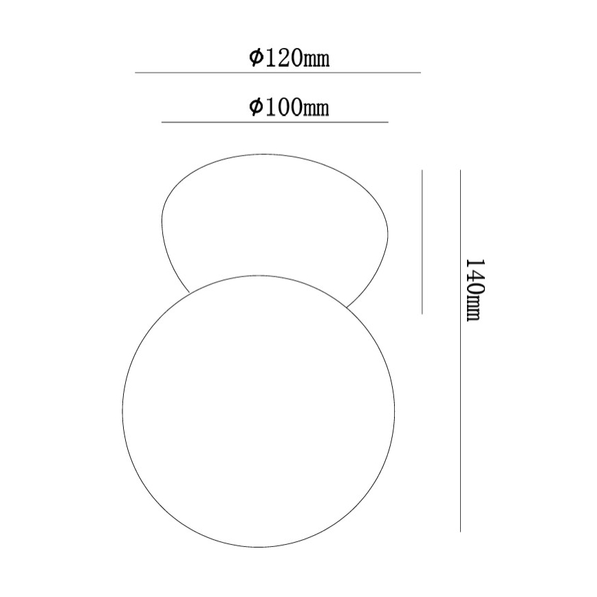 Ondaluce - Zidna svjetiljka ROCK 1xG9/7W/230V bijela