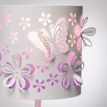 ONLI - Dječja lampica TITILLA 1xE14/6W/230V 22 cm ljubičasta/bijela