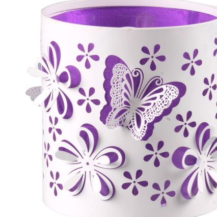 ONLI - Dječja lampica TITILLA 1xE14/6W/230V 22 cm ljubičasta/bijela