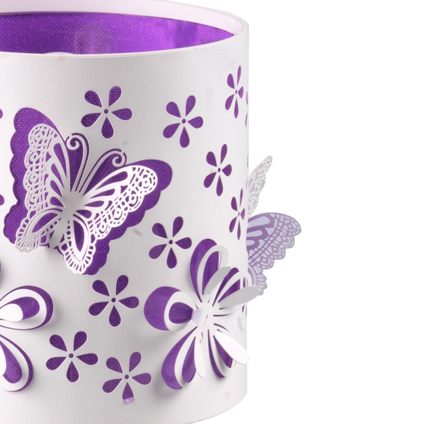 ONLI - Dječja lampica TITILLA 1xE14/6W/230V 22 cm ljubičasta/bijela