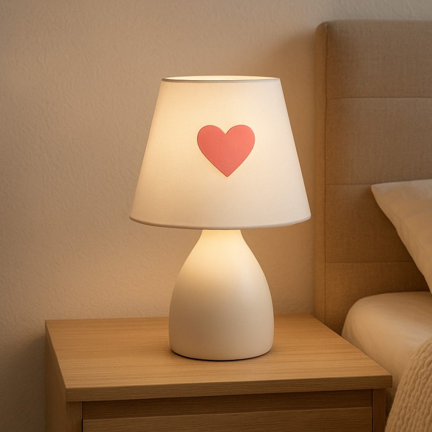 ONLI - Dječja lampica TITTA 1xE14/6W/230V 20 cm bijela