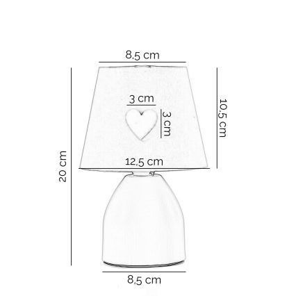 ONLI - Dječja lampica TITTA 1xE14/6W/230V 20 cm ružičasta