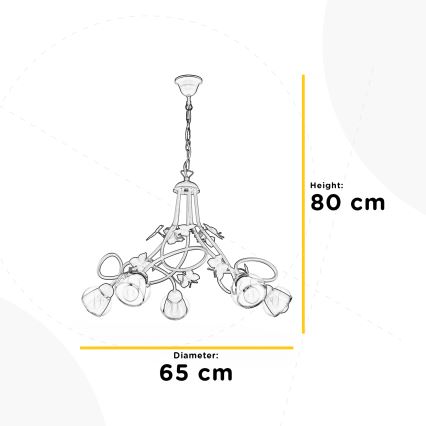 ONLI - Dječji luster BUTTERFLY 5xE14/6W/230V