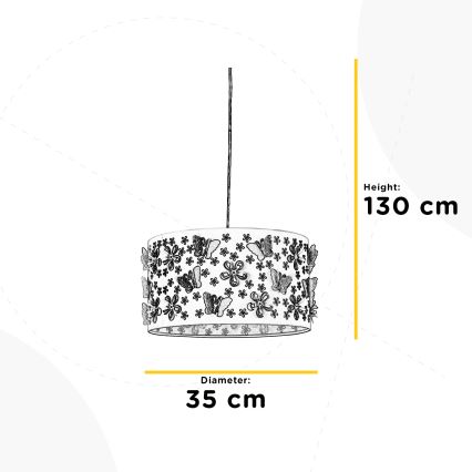 ONLI - Dječji luster TITILLA 1xE27/22W/230V ljubičasta/bijela