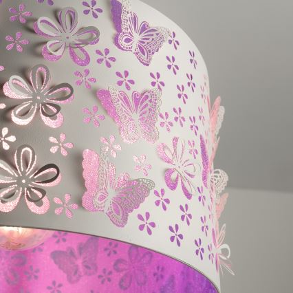 ONLI - Dječji luster TITILLA 1xE27/22W/230V ljubičasta/bijela