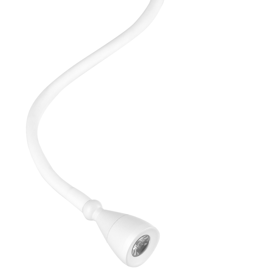 ONLI - LED Fleksibilna lampica s policom i USB punjenjem PLAK LED/1W/230V bijela