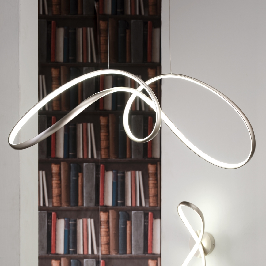 ONLI - LED Luster na sajli INFINITY LED/50W/230V 4500K mat krom
