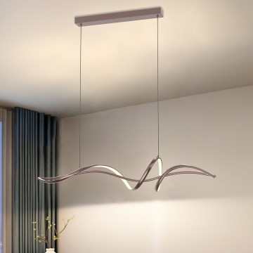 ONLI - LED luster na sajli KELLY LED/28W/230V bakreni