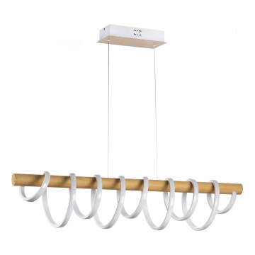 ONLI - LED Luster na sajli NILO LED/70W/230V 4000K smeđa/bijela