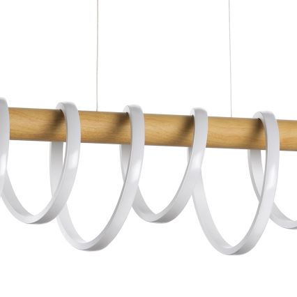 ONLI - LED Luster na sajli NILO LED/70W/230V 4000K smeđa/bijela