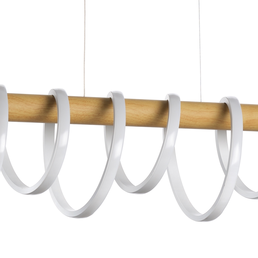 ONLI - LED Luster na sajli NILO LED/70W/230V 4000K smeđa/bijela