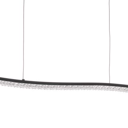 ONLI - LED Luster na sajli ONDA LED/30W/230V 4000K crna