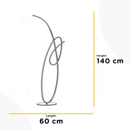 ONLI - LED Podna lampa SIGN LED/42W/230V 4000K zlatna