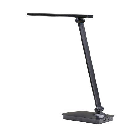 ONLI - LED Prigušiva stolna lampa s USB portom DESKI LED/7W/230V 4000K crna