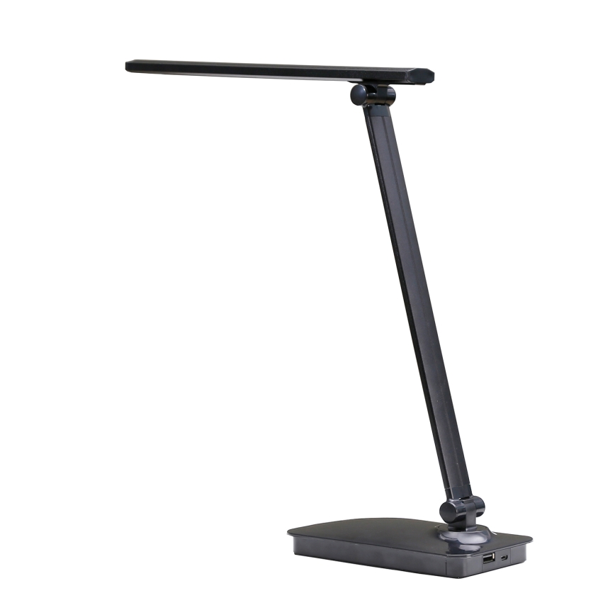 ONLI - LED Prigušiva stolna lampa s USB portom DESKI LED/7W/230V 4000K crna