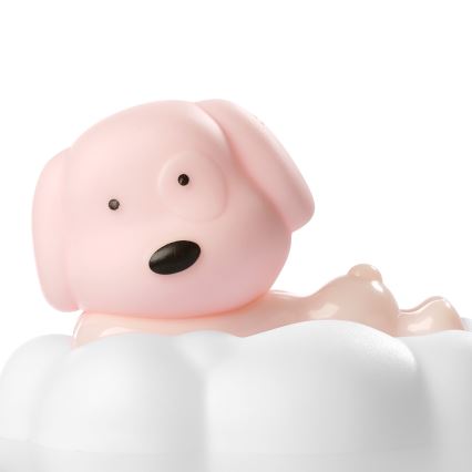 ONLI - LED Punjivo dječje noćno svjetlo NUVOLINA LED/2,5W/5V 300 mAh pas/ružičasta