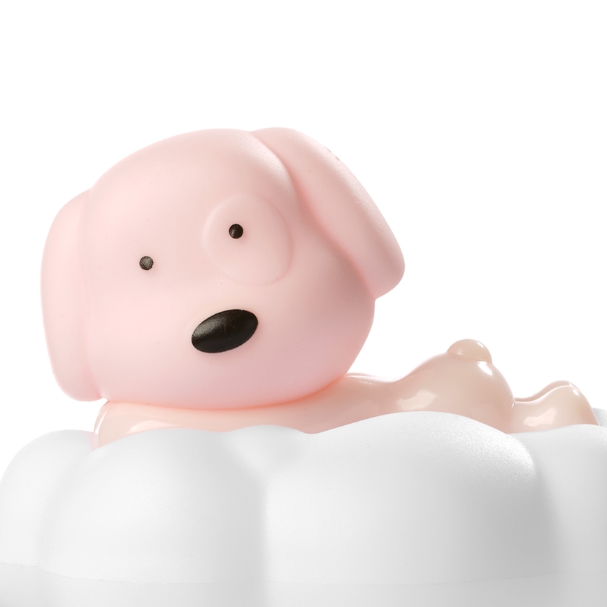 ONLI - LED Punjivo dječje noćno svjetlo NUVOLINA LED/2,5W/5V 300 mAh pas/ružičasta