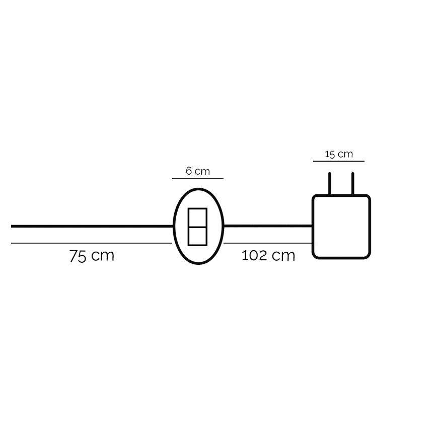 ONLI - LED Stolna lampa DAFNE LED/12W/230V 4000K 48 cm crna