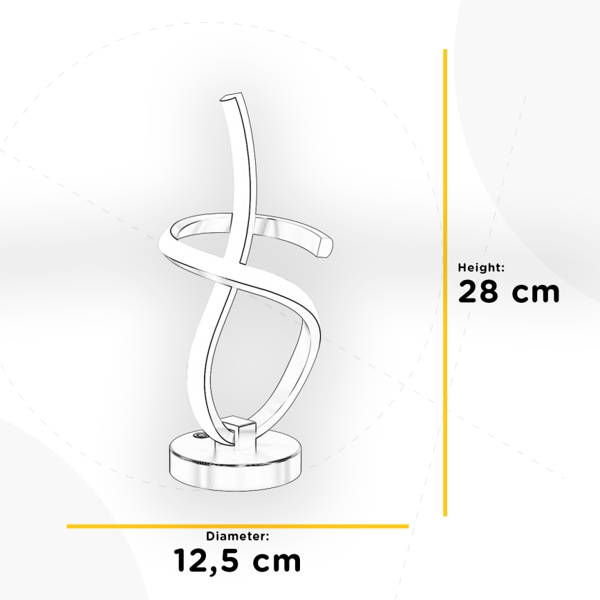 ONLI - LED Stolna lampa KIRA LED/10W/230V 4000K 28 cm zlatna