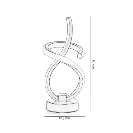 ONLI - LED Stolna lampa KIRA LED/10W/230V 4000K 28 cm zlatna