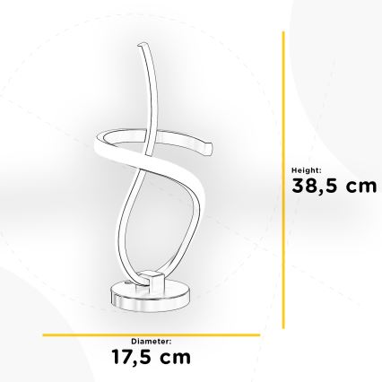 ONLI - LED Stolna lampa KIRA LED/12W/230V 4000K 38,5 cm zlatna
