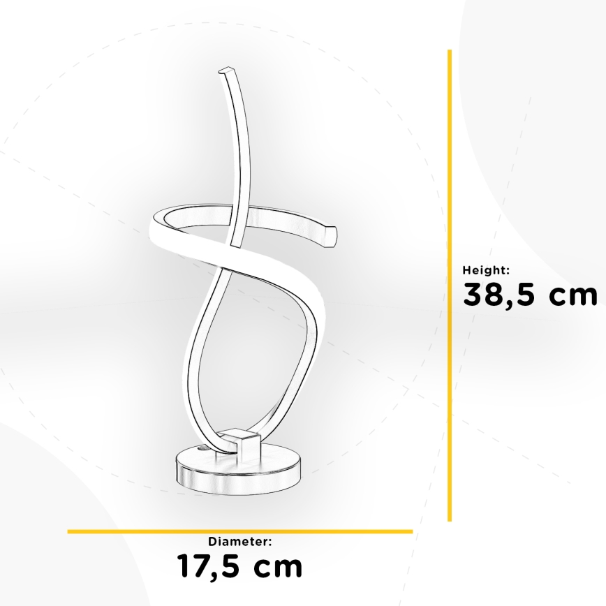 ONLI - LED Stolna lampa KIRA LED/12W/230V 4000K 38,5 cm zlatna