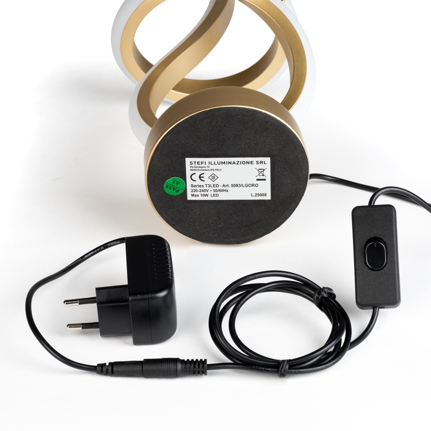 ONLI - LED Stolna lampa KIRA LED/12W/230V 4000K 38,5 cm zlatna